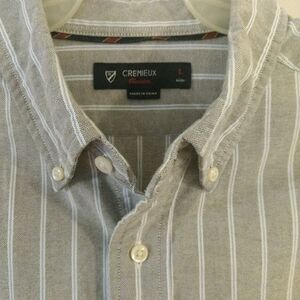 Daniel Cremieux Classic Mens Striped Dress Shirt L